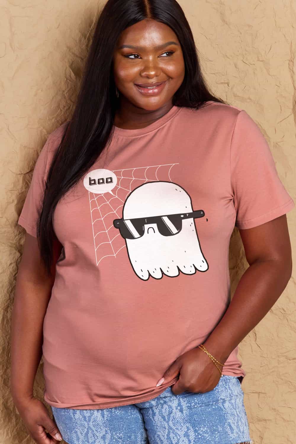 Simply Love Full Size BOO Graphic Cotton T-Shirt Trendsi
