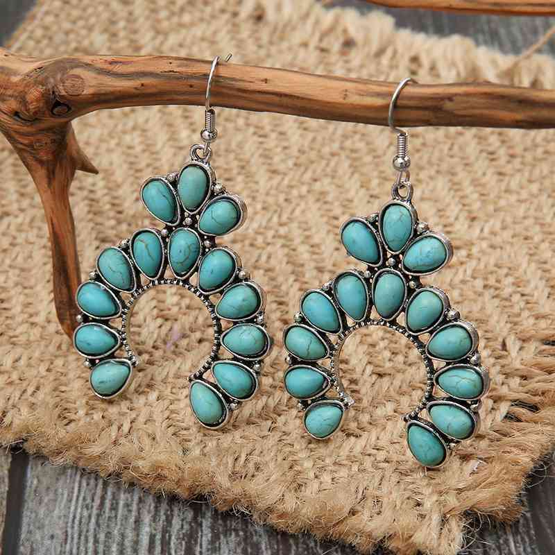 Artificial Turquoise Drop Earrings Trendsi