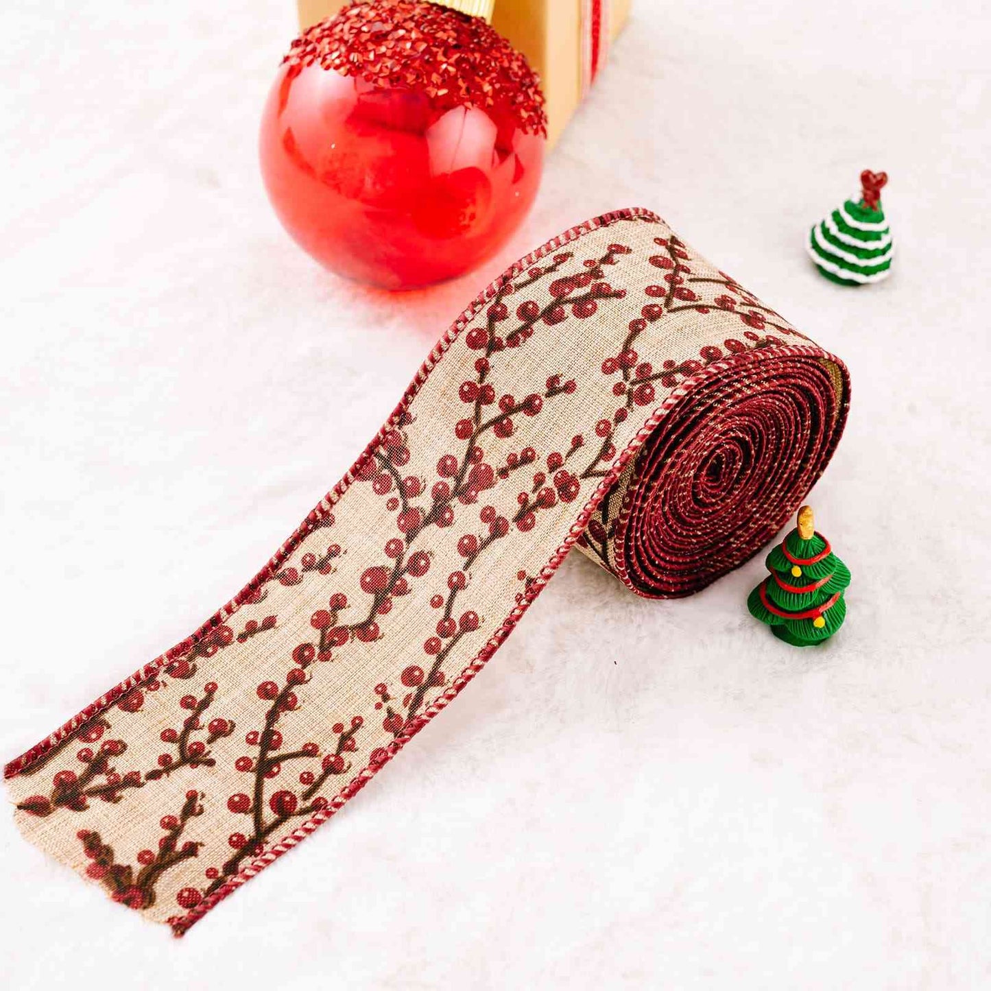 Christmas Polyester Ribbon Trendsi