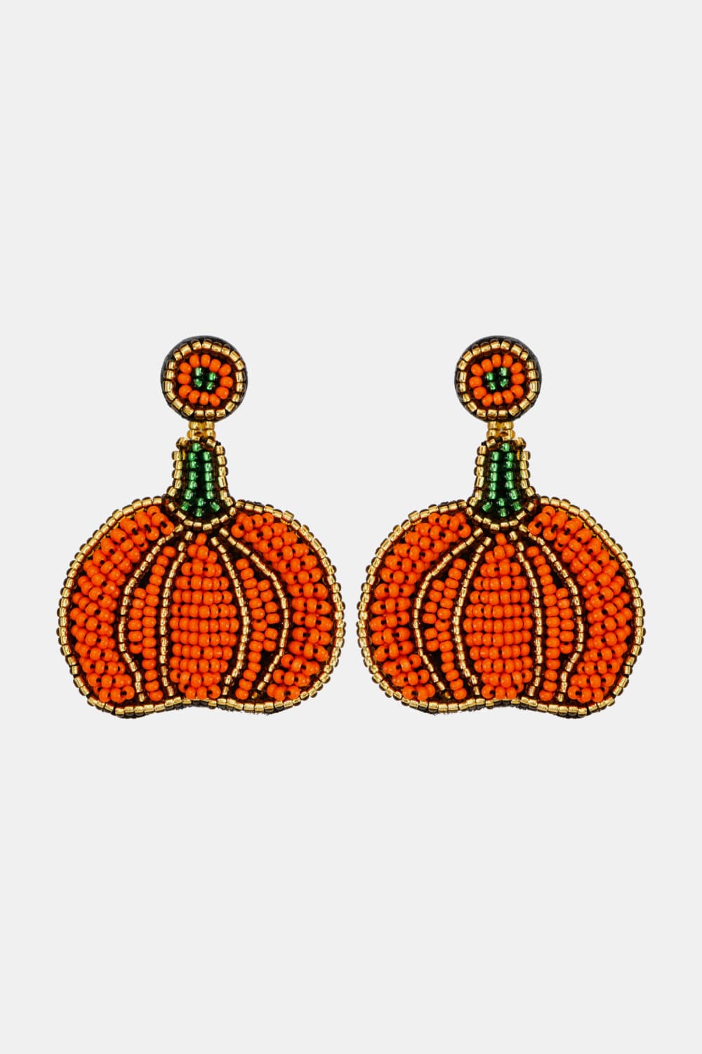 Beads Detail Pumpkin Shape Dangle Earring Trendsi