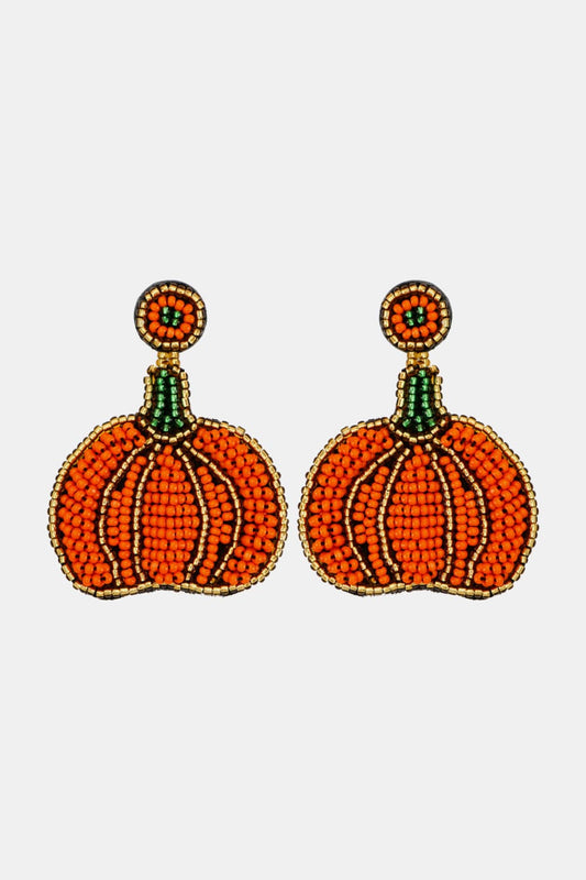 Beads Detail Pumpkin Shape Dangle Earring Trendsi