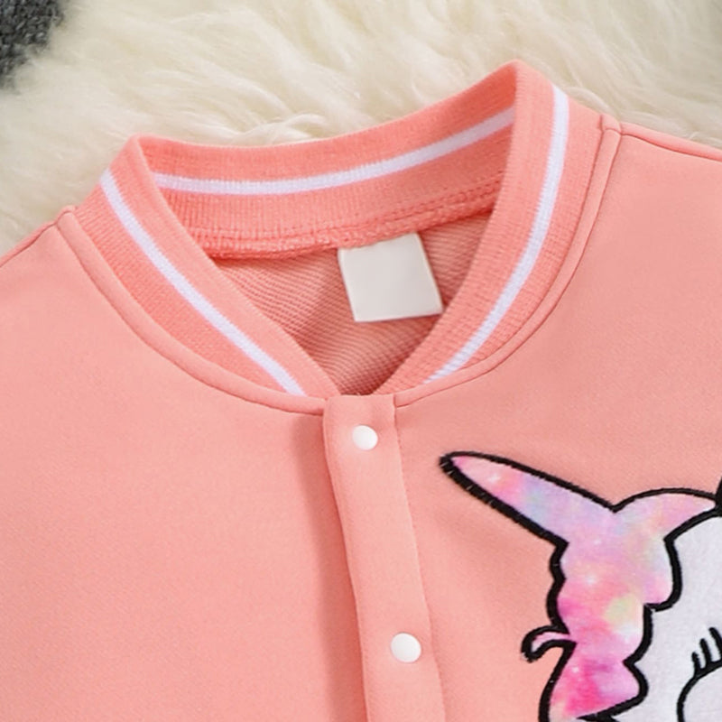 Unicorn Graphic Long Sleeve Jacket Trendsi