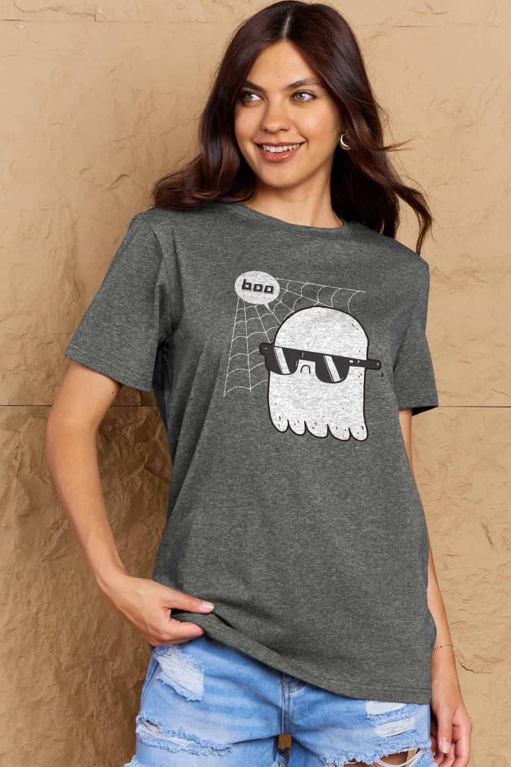 Simply Love Full Size BOO Graphic Cotton T-Shirt Trendsi
