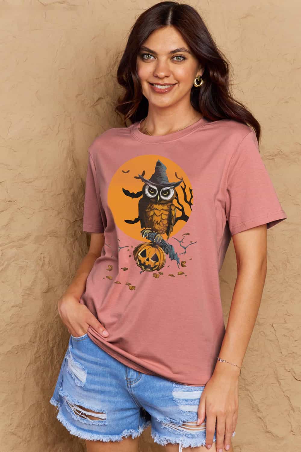 Simply Love Full Size Holloween Theme Graphic Cotton T-Shirt Trendsi