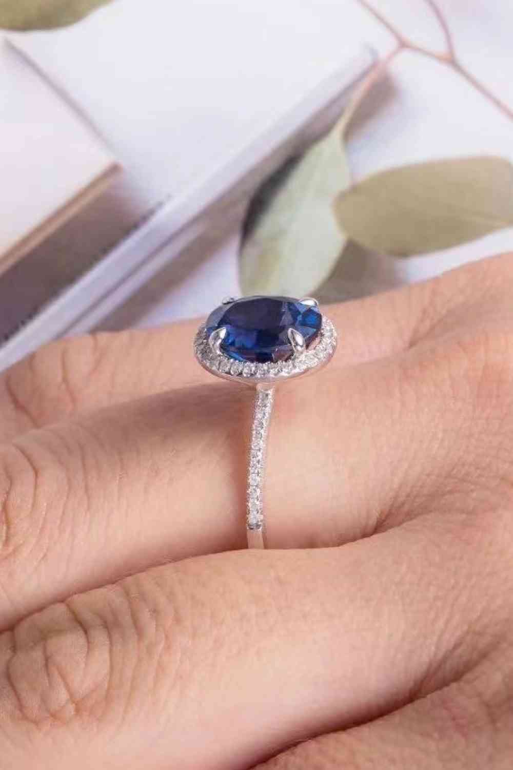 2 Carat Moissanite Pigeon Egg Ring Trendsi