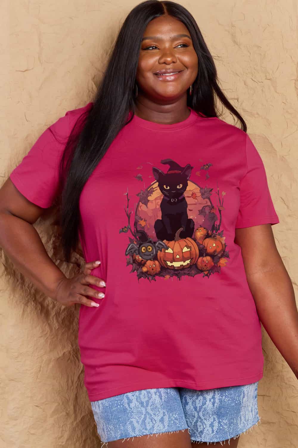 Simply Love Full Size Halloween Theme Graphic T-Shirt Trendsi