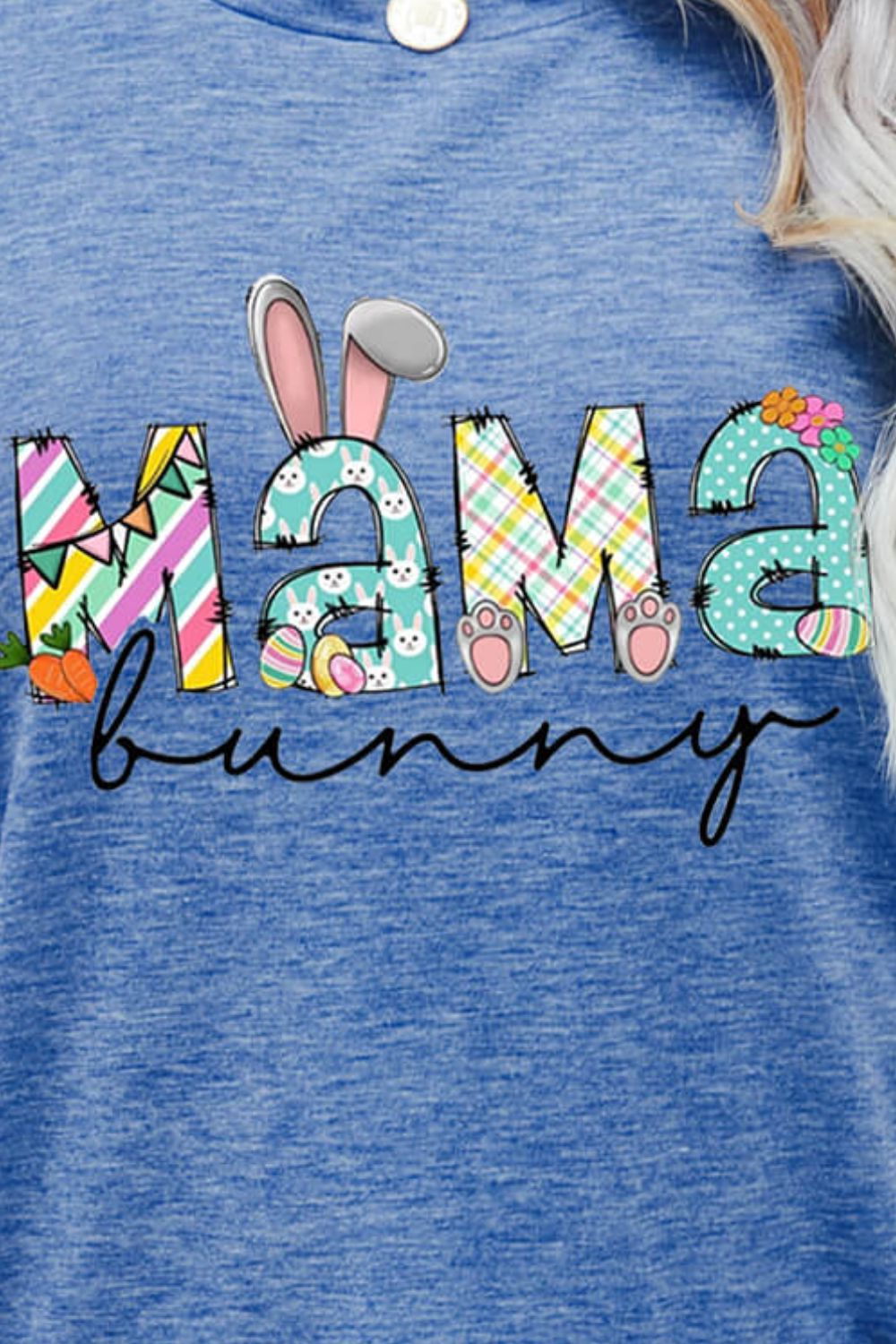 MAMA BUNNY Easter Graphic Tee Trendsi