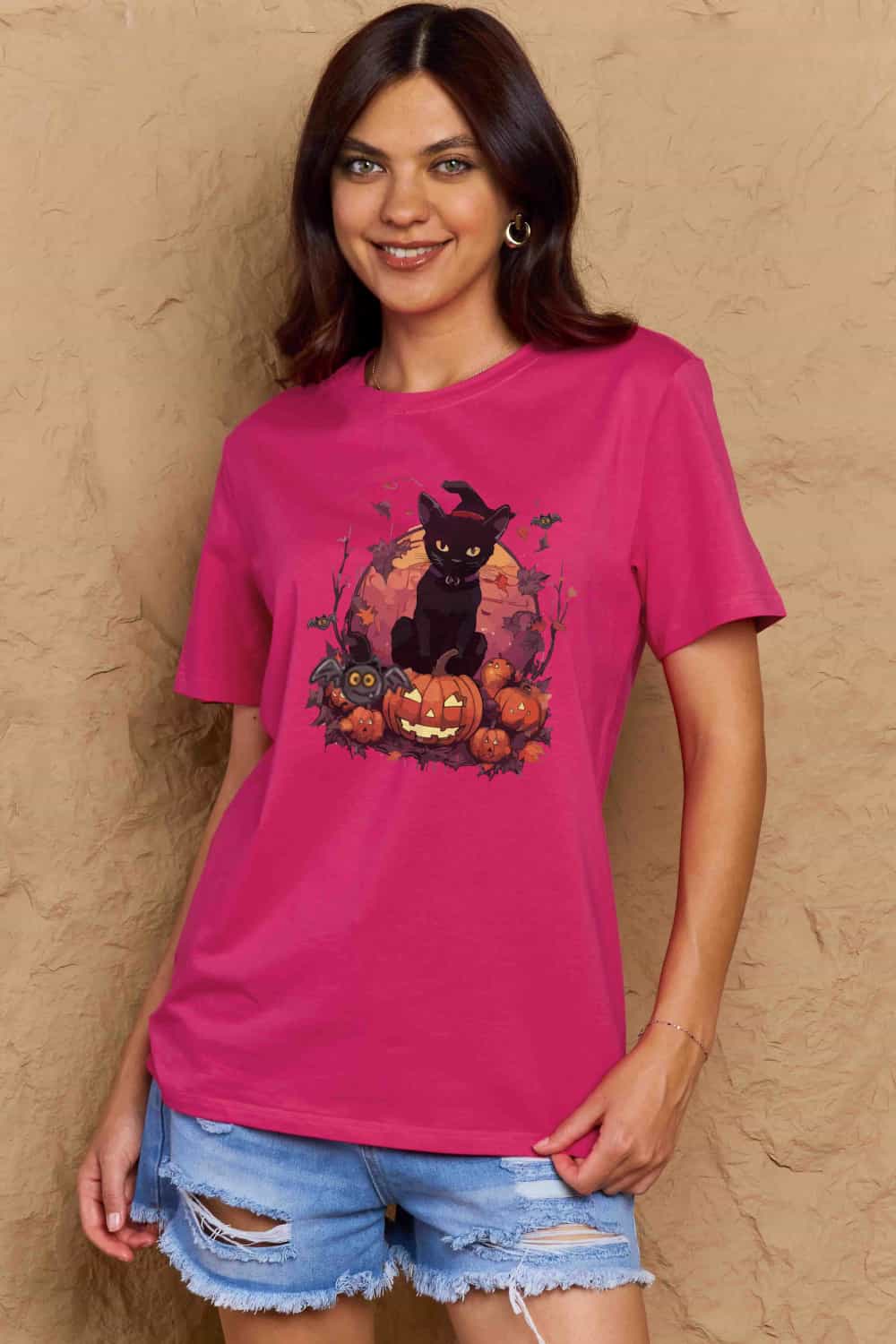 Simply Love Full Size Halloween Theme Graphic T-Shirt Trendsi
