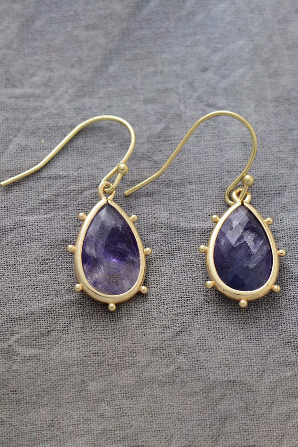 Natural Stone Teardrop Earrings Trendsi