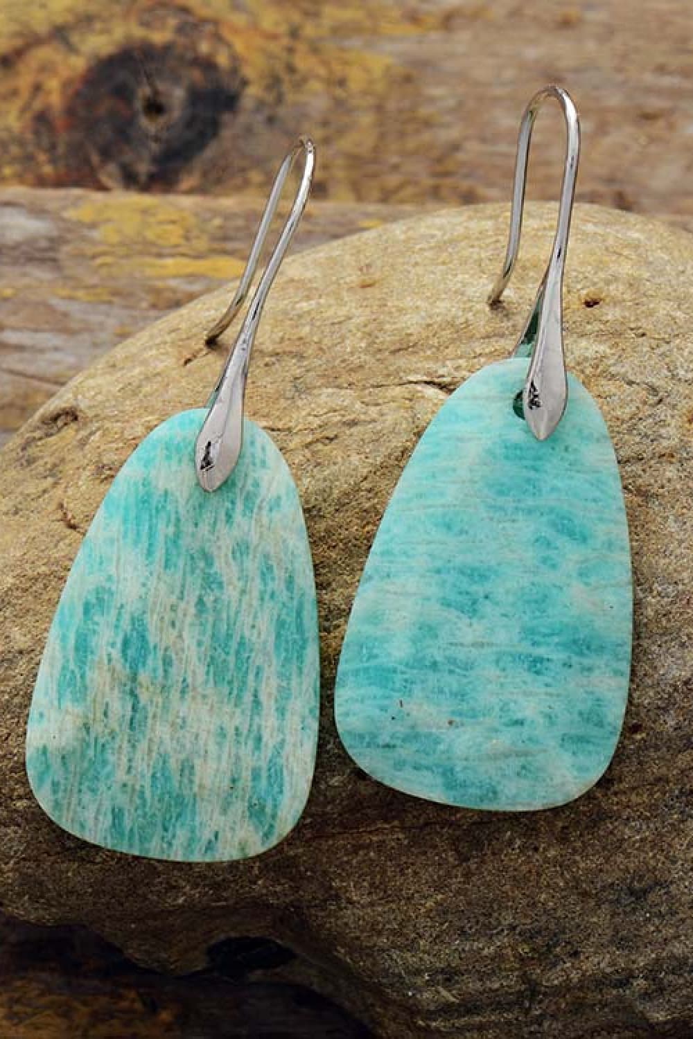 Natural Stone Dangle Earrings Trendsi