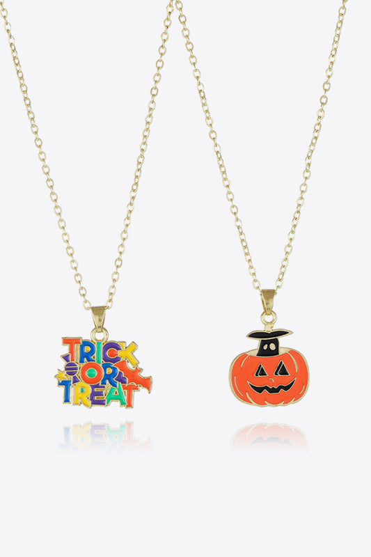 Two-Piece Halloween Theme Necklace Set Trendsi