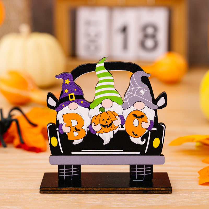 3-Piece Halloween Element Car-Shape Ornaments Trendsi