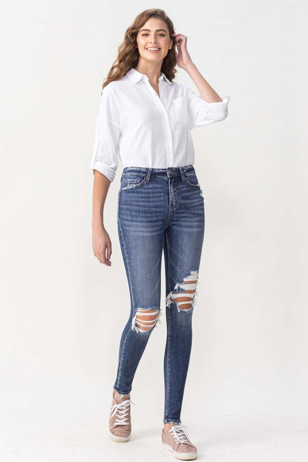 Lovervet Hayden Full Size High Rise Skinny Trendsi