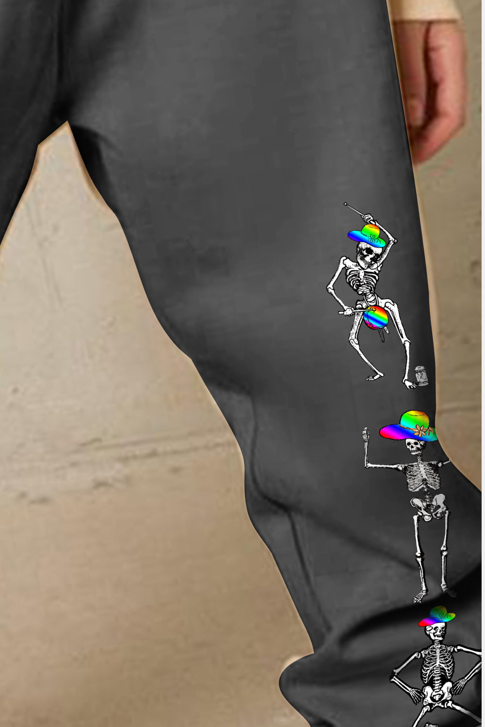 Simply Love Full Size SKELETON Graphic Sweatpants Trendsi