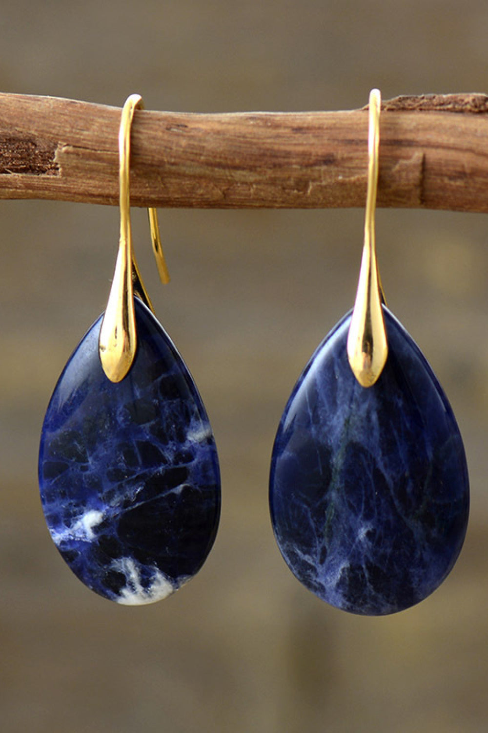 Natural Stone Teardrop Earrings Trendsi