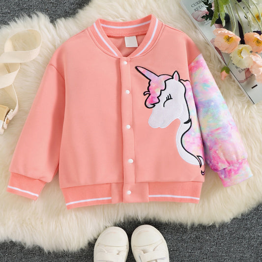 Unicorn Graphic Long Sleeve Jacket Trendsi