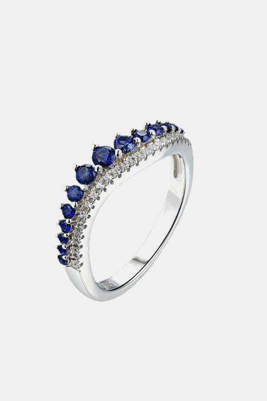 Lab-Grown Sapphire 925 Sterling Silver Rings Trendsi