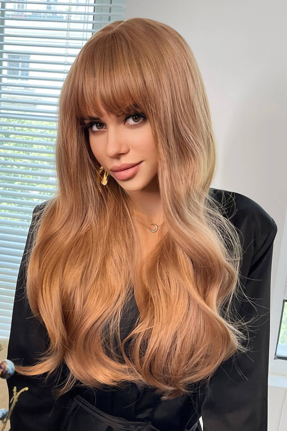Natural Wave Full Machine Synthetic Wigs 26" Trendsi