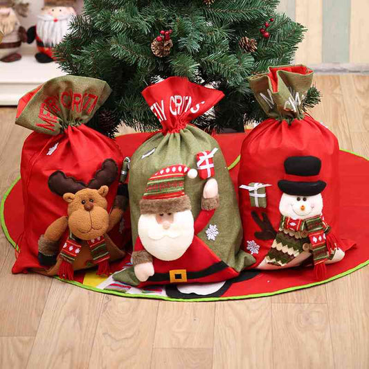 Drawstring Christmas Gift Bag Trendsi