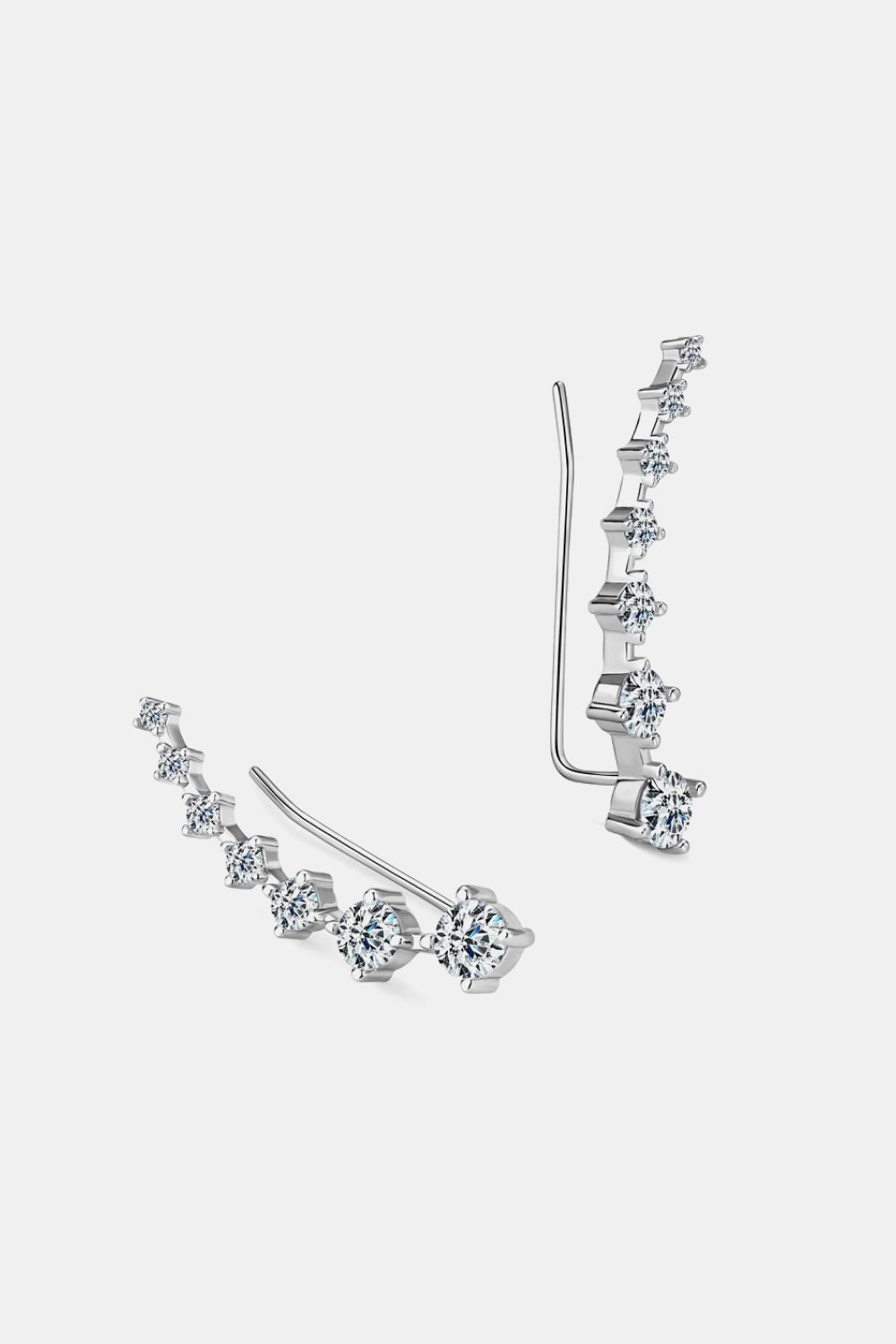 1.9 Carat Moissanite 925 Sterling Silver Earrings Trendsi