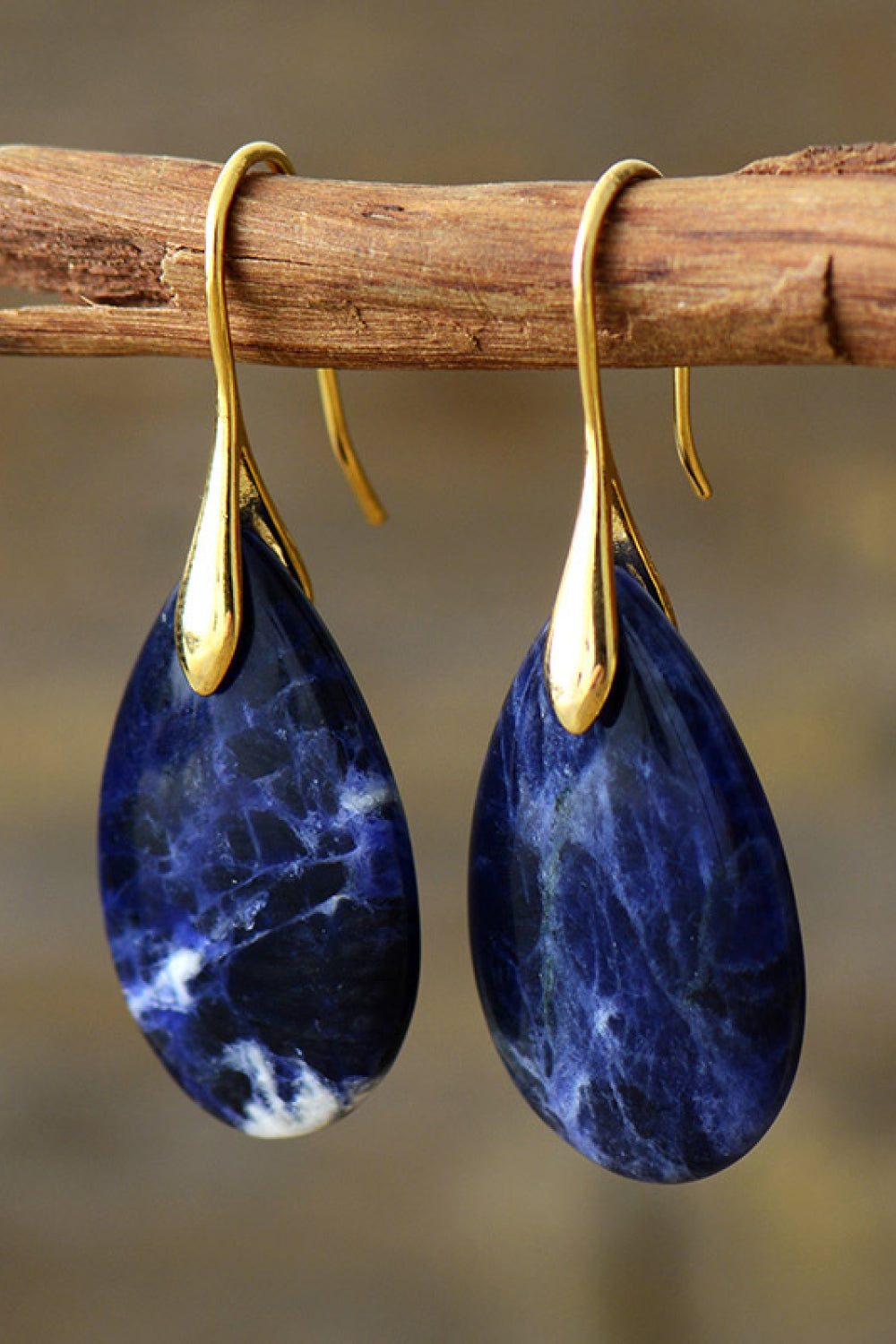 Natural Stone Teardrop Earrings Trendsi