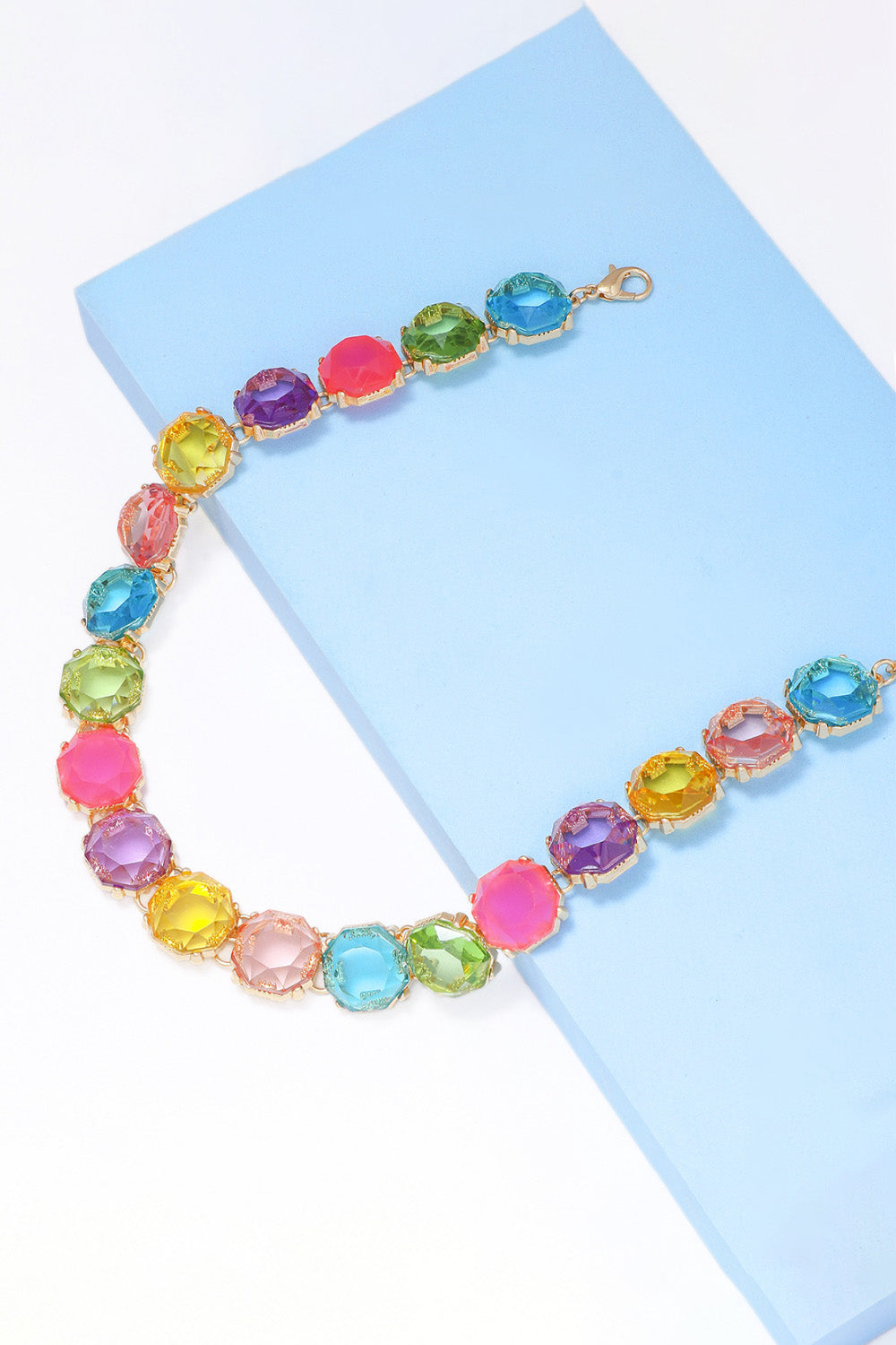 Zinc Alloy Resin Necklace Trendsi