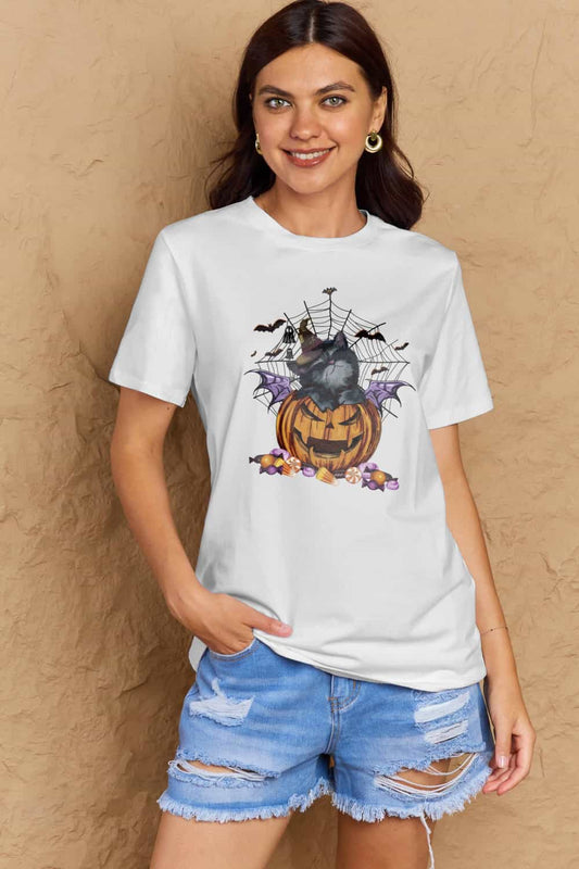Simply Love Full Size Jack-O'-Lantern Graphic T-Shirt Trendsi