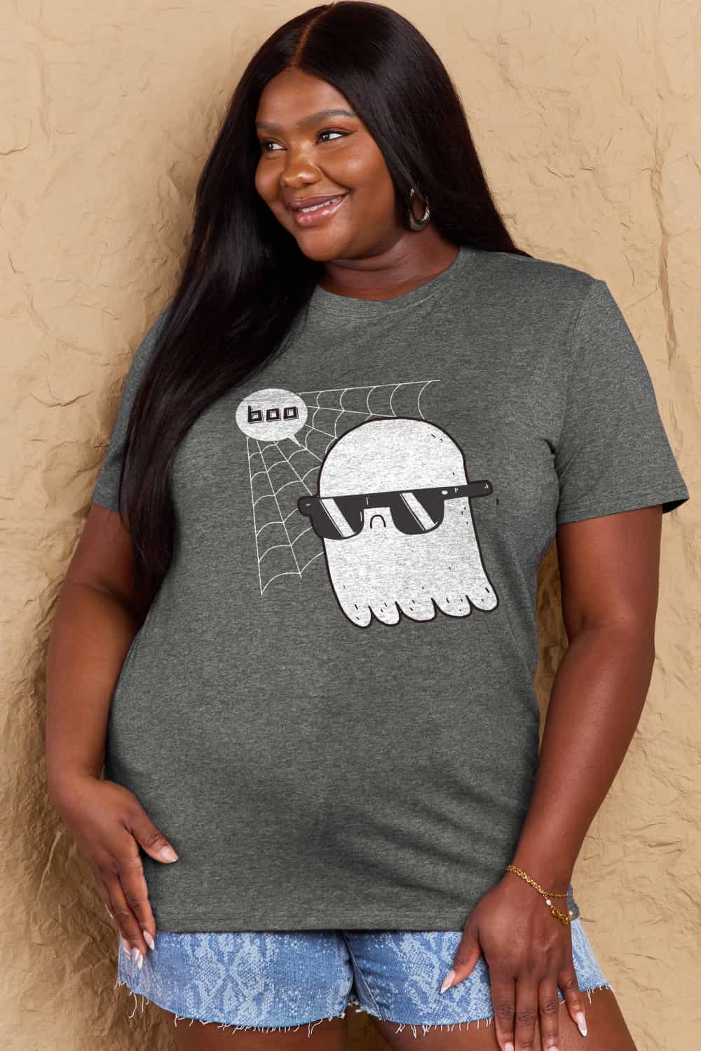 Simply Love Full Size BOO Graphic Cotton T-Shirt Trendsi