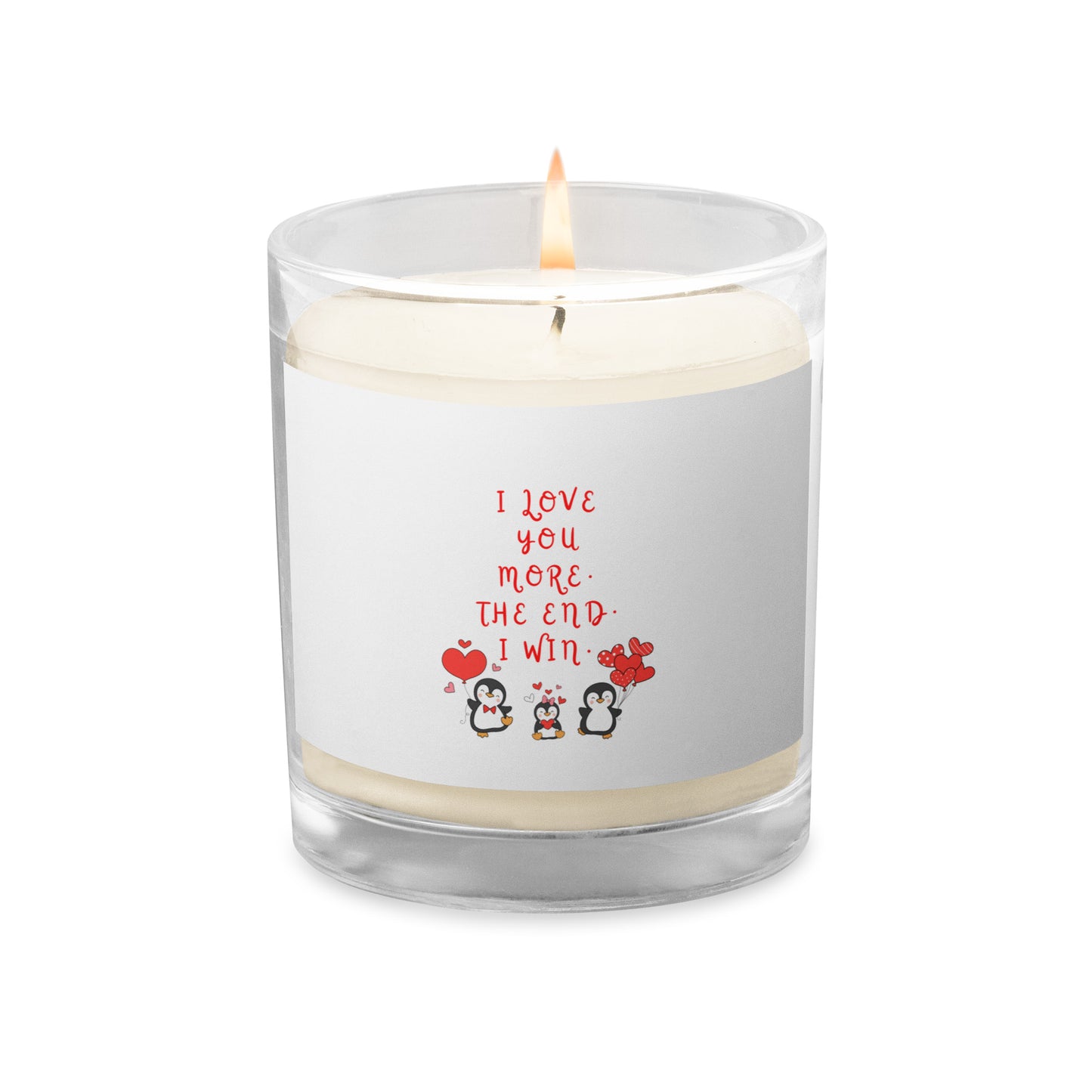 Glass jar soy wax candle honeybeebowtique