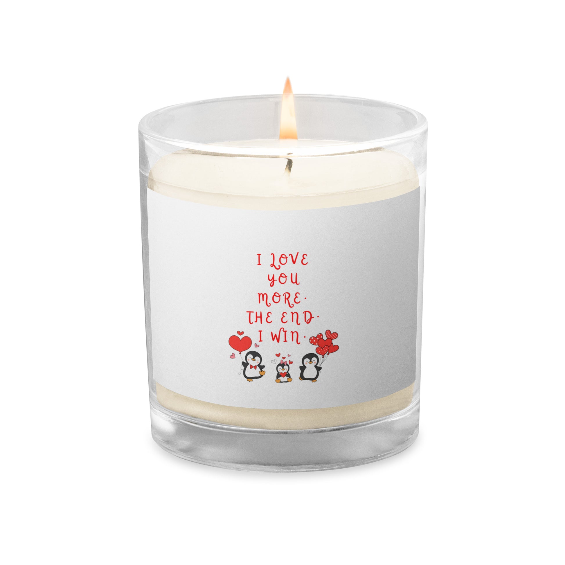 Glass jar soy wax candle honeybeebowtique
