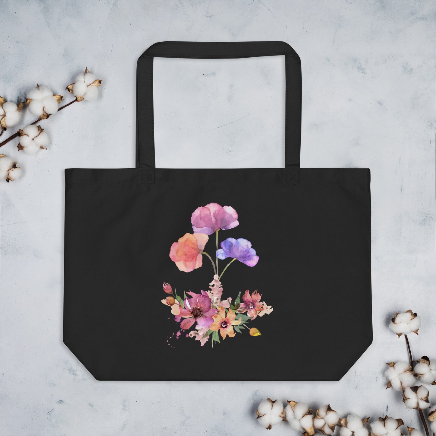 Large organic tote bag honeybeebowtique