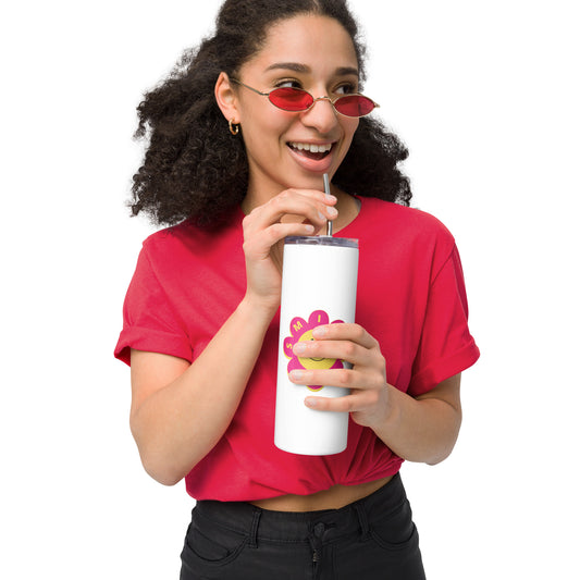 Stainless steel smile tumbler honeybeebowtique